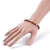 Natural Mookaite Round Beaded Stretch Bracelet BJEW-JB07904-01-3