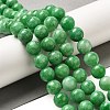 Natural Dyed White Jade Beads Strands G-M402-C04-12-5