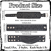 3Pcs 3 Styles Imitation Leather Cord Bracelets for Men BJEW-CL0001-54A-2
