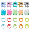 Bear & Frog Food Grade Eco-Friendly Silicone Needle Caps DIY-DC0002-20-1