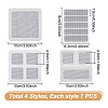 28Pcs 4 Styles Self-adhesive Plastic Window Screen Repair Patches DIY-DR0001-51-2