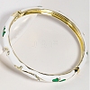 Vintage Zinc Alloy Hinged Bangles for Women JY4654-2-2