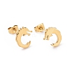 304 Stainless Steel Tiny Dragon Stud Earrings for Men Women EJEW-G318-07G-1