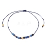 Natural Round Kyanite Beads Braided Bead Bracelets for Women BJEW-JB11655-10-2