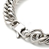 Non-Tarnish 201 Stainless Steel Cuban Link Chains Bracelet for Men Women BJEW-H550-07C-P-3