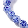 Handmade Millefiori Lampwork Beads Strands LAMP-G164-05K-3