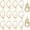 BENECREAT 30Pcs Brass Earring Hooks KK-BC0008-80-1