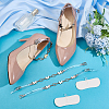 2 Bags 2 Colors Zinc Alloy Enamel & Resin & Crystal Rhinestone Shoe Laces FIND-PH0028-03-4