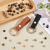 40Sets 4 Colors Alloy Screw Clasps BUTT-PH0001-30A-5