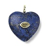 Dyed Natural Lapis Lazuli Pendants G-P585-03G-07-2