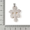 304 Stainless Steel Pendants STAS-C103-02GP-02-3