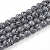 Transparent Baking Paint Glass Beads Strands X-DGLA-N009-8mm-10-1