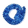 Baking Paint Transparent Glass Beads Strands DGLA-N005-12D-2