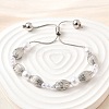 Brass Beads Slider Bracelets for Women BJEW-D317-01P-1