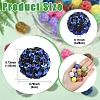 10Pcs Opaque Acrylic Beads OACR-YW0003-35A-3