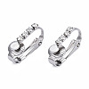 304 Stainless Steel Clip-on Earring Converters Findings LS-STAS-N092-142-1