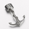 304 Stainless Steel Anchor Hook Clasps STAS-D166-89AS-1