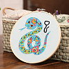 DIY Snake Pattern Embroidery Kits SNAK-PW0001-40-1