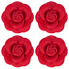 4Pcs Cloth Art Camelia Brooch Pins JEWB-CN0001-03C-1