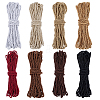 8 Bundles 8 Colors Round Polyester Twisted Cord WCOR-PH0001-06A-1
