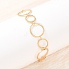 304 Stainless Steel Link Chain Bracelets for Women BJEW-P373-03B-G-1