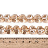 Electroplate Transparent Glass Beads Strands EGLA-B012-AB13-4