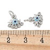 Brass Micro Pave Cubic Zirconia Charms KK-U056-46P-3