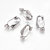 Tarnish Resistant 304 Stainless Steel Clip-on Earring Converters Findings STAS-E453-03P-1