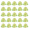 30Pcs UV Plating Acrylic Bead Caps PACR-TA0001-17E-3