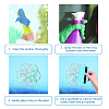 Gorgecraft Waterproof PVC Colored Laser Stained Window Film Adhesive Stickers DIY-WH0256-053-3