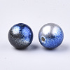 Rainbow ABS Plastic Imitation Pearl Beads LS-X-OACR-Q174-4mm-11-2