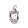 Brass Glass Pendants KK-N289-14P-05-1