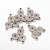 Alloy Rhinestone Connector Settings X-EA10684Y-2