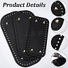3Pcs 3 Styles PU Leather Knitting Crochet Bags Nail Bottom Shaper Pad DIY-CL0002-15-5
