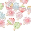 Printed Transparent Resin Imitation Food Cabochons RE-CBA8643-04-1