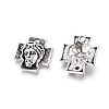 Tibetan Style Alloy Cross with Jesus Alloy Pendants for Easter Jewelry LS-LF10674Y-NF-2