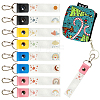 PU Leather & Cotton Name Marker Keychain AJEW-WH0514-011-1