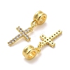 Rack Plating Brass Micro Pave Cubic Zirconia Charms KK-S398-08A-2