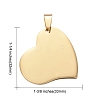 304 Stainless Steel Pendants STAS-I140-11G-4