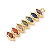 Brass Micro Pave Cubic Zirconia Pendants LS-KK-A295-06B-G-2