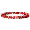 Synthetic Imperial Jasper Round Beaded Stretch Bracelet SF8562-10-1-1