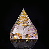 Orgonite Pyramid Resin Display Decorations X-G-PW0005-05O-1