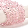 Drawbench Transparent Glass Beads Strands GLAD-Q012-4mm-02-2