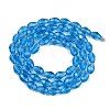 Transparent Glass Beads Strands EGLA-N013-T4mm-D17-2