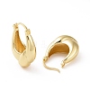 Brass Twist Teardrop Hoop Earrings for Women EJEW-C008-28G-2
