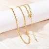 3MM Brass Cable Chain Necklaces NJEW-L356-03G-1