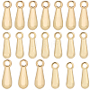 20Pcs 2 Styles Brass Charms KK-BBC0022-49-1