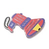 Independence Day Printed Transparent Acrylic Pendants OACR-B055-02C-2
