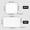 AHADEMAKER 2 Sets 2 Style Transparent PVC Anti-Collision Bumper Guard DIY-GA0004-03-2