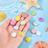 18Pcs 9 Colors Handmade Porcelain Ceramic Beads PORC-TA0001-50-6